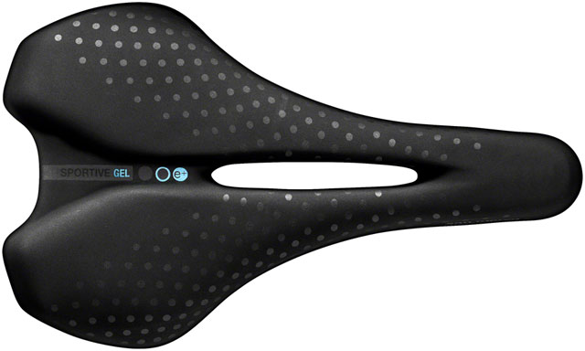 Selle San Marco Sportive Open-Fit Saddle - Steel, Black, Men's, Small, Gel