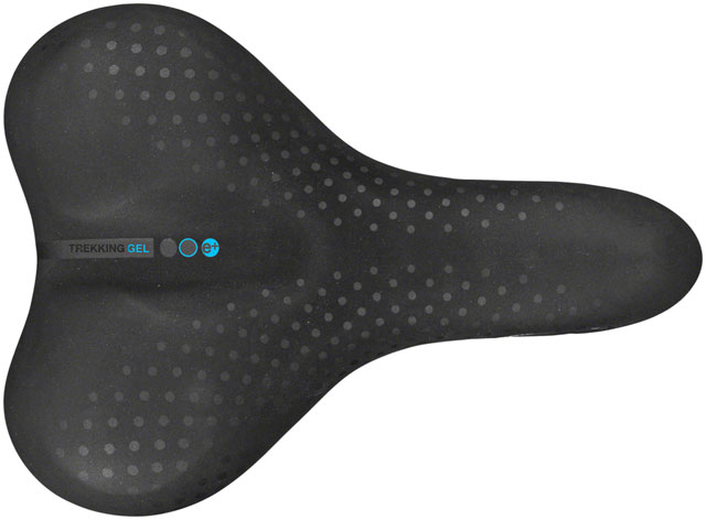 Selle San Marco Trekking Gel Saddle - Steel, Black, Men's, Large, Gel