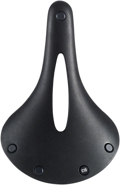 Brooks C19 Carved All Weather Saddle - Steel, Black, Men's
