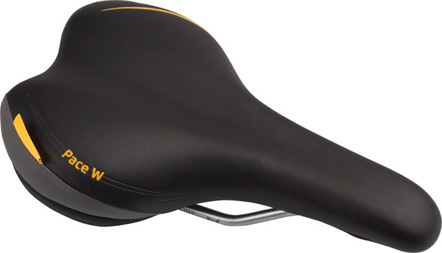 Velo Plush Pace Saddle - Steel, Black, Women's