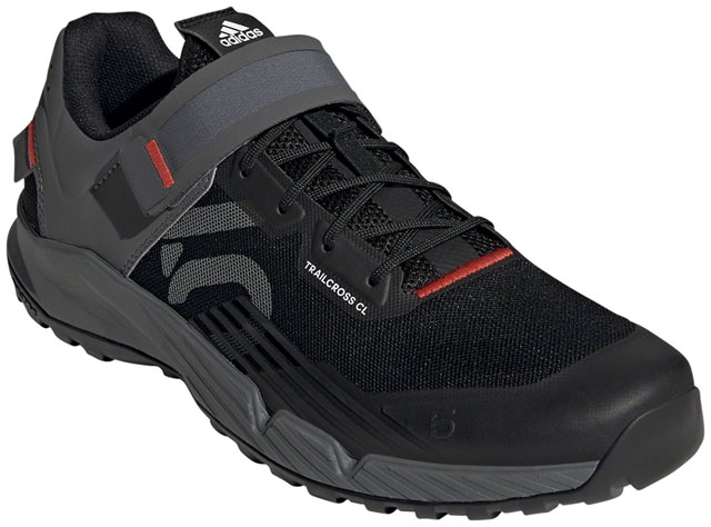 Five Ten Trailcross Mountain Clipless Shoes - Men's, Core Black/Gray Three/Red, 7