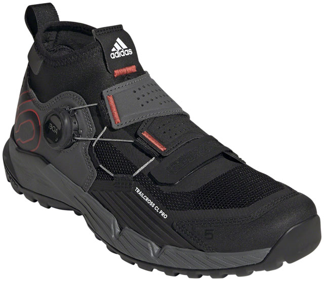 Five Ten Trailcross Pro Mountain Clipless Shoes - Women's, Gray/Black/Red, 5