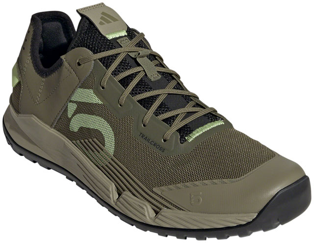 Five Ten Trailcross LT Flat Shoes - Men's, Focus Olive/Lime Green/Orbit, 8.5