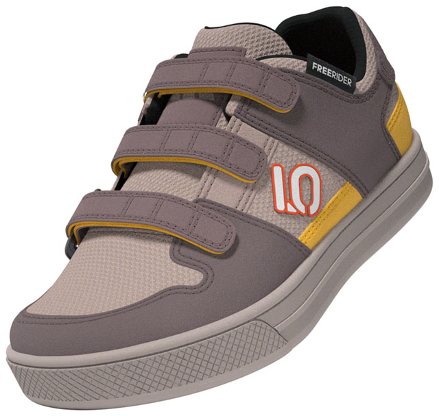 Five Ten Freerider Kid's VCS Flat Shoes - Wonder Taupe/Gray One/Solar Gold, 12