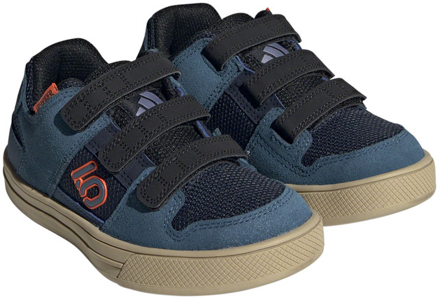 Five Ten Freerider Kid's VCS Flat Shoes - Youth, Legend Ink/Wonder Steel/Impact Orange, 1.5K