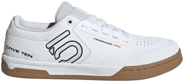 Five Ten Freerider Pro Flat Shoes - Men's, FTWR White/Core Black/Red, 6.5