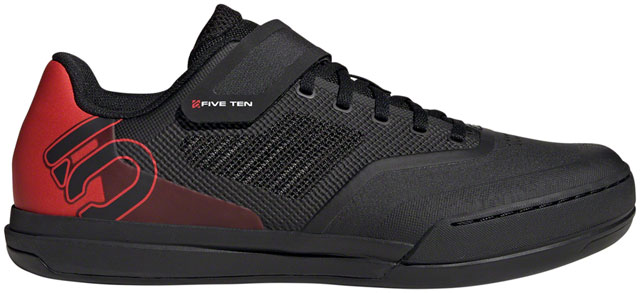 Five Ten Hellcat Pro Mountain Clipless Shoes - Men's, Core Black/Core Black/Red, 10