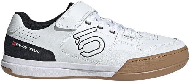 Five Ten Hellcat Mountain Clipless Shoes - Men's, FTWR White/Core Black/Red, 10