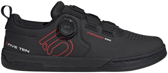 Five Ten Freerider Pro BOA Flat Shoes - Men's, Core Black/Red/FTWR White, 6