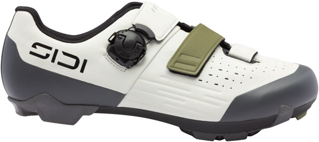 SIDI Silvis XC Clipless Shoes - Mens, Ice White/Olive Green, 42.5