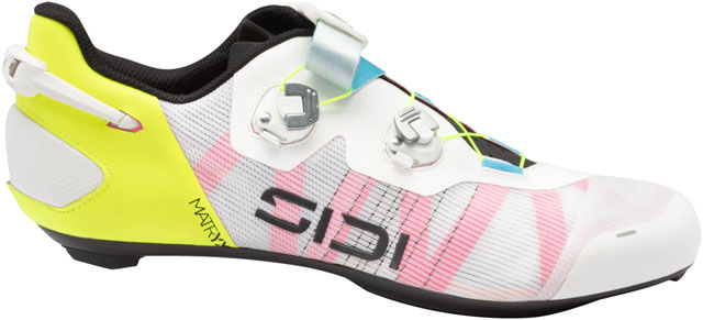 SIDI Wire 3 Road Shoes - Mens, White/Yellow Fluo, 46.5