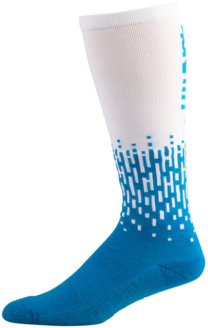 45NRTH Bluebird Midweight Knee High Wool Sock - Blue, Medium