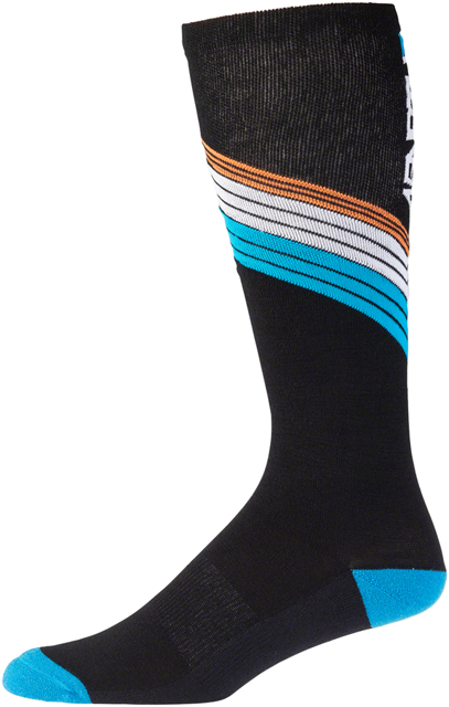 45NRTH Hotline Midweight Knee Sock - Black/Multi, Small