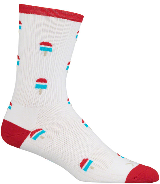 SockGuy SGX Pops Socks - 5", White, Large/X-Large