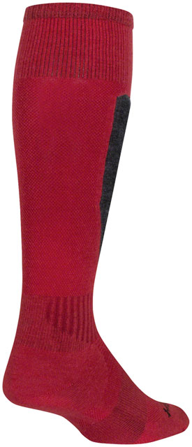 SockGuy Mountain Flyweight Wool Socks - 12", Red, Large/X-Large