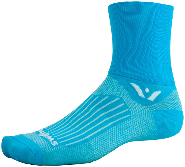 Swiftwick Aspire Four Socks - 4 inch, Lagoon Blue, X-Large