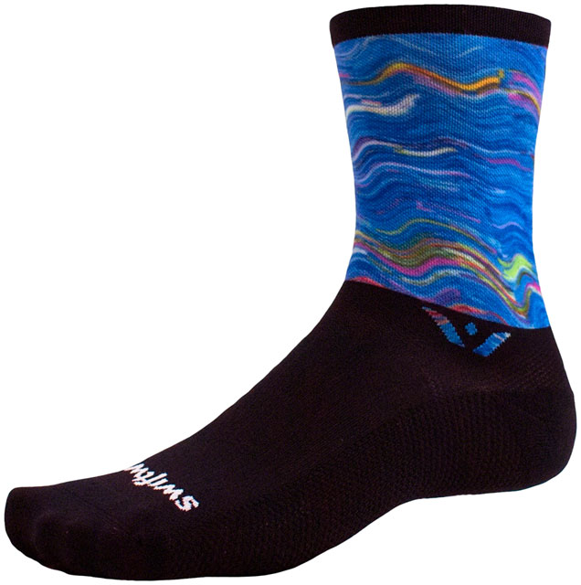 Swiftwick Vision Six Impression Socks - 6", Electric, X-Large