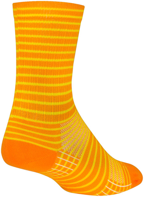 SockGuy Gold Stripes SGX Socks - 6", Gold, Large/X-Large
