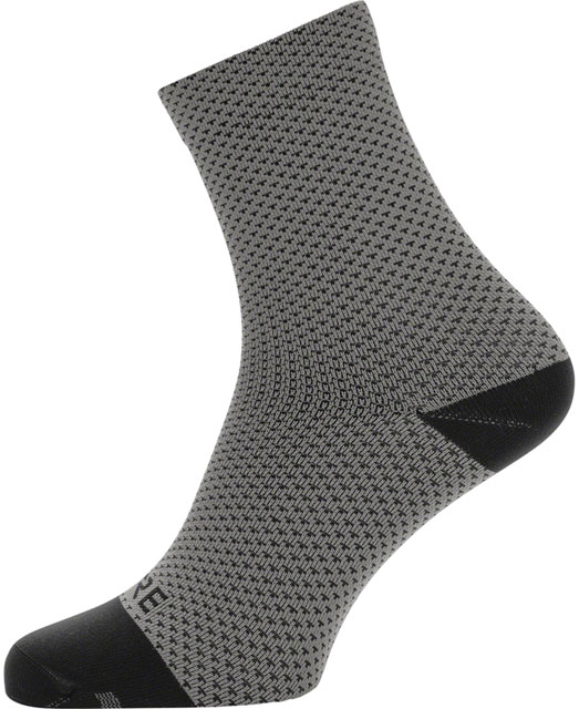 Gorewear C3 Dot Mid Socks - 6.7", Graphite Gray/Black, Men's, 6-7.5