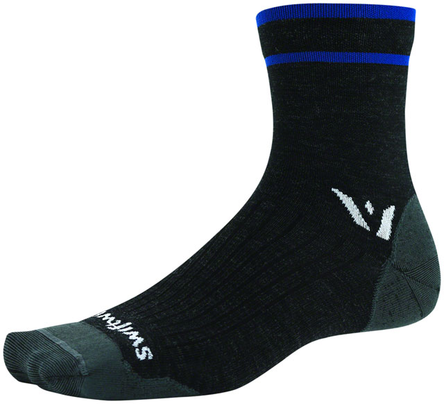 Swiftwick Pursuit Four Ultralight Socks - 4", Coal Blue, Small