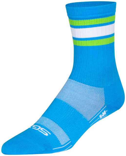 SockGuy SGX Throwback Socks - 6", Blue, Large/X-Large