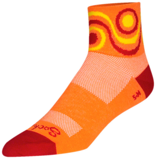 SockGuy Classic Flow Socks - 3", Orange, Large/X-Large