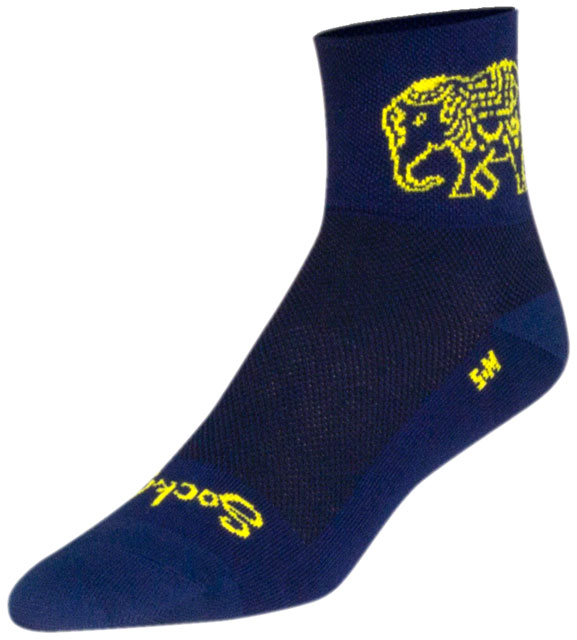 SockGuy Classic Henna Socks - 3", Blue, Large/X-Large