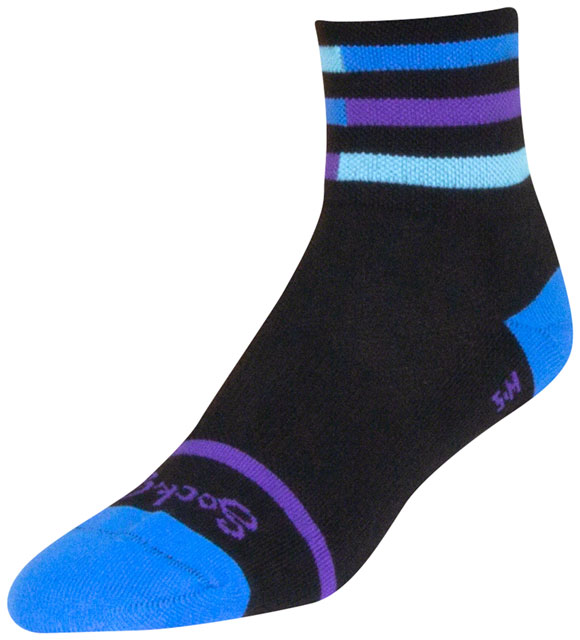 SockGuy Classic Royalty Socks - 3", Black, Small/Medium