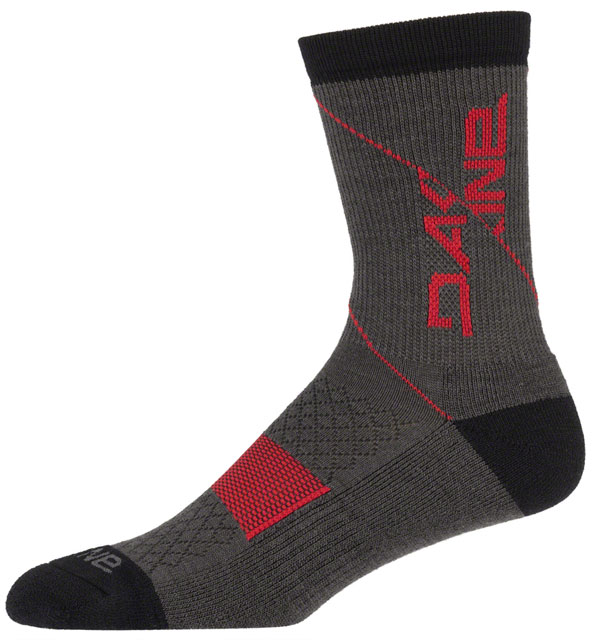 Dakine Berm Crew Socks - Black/Tan, Small/Medium