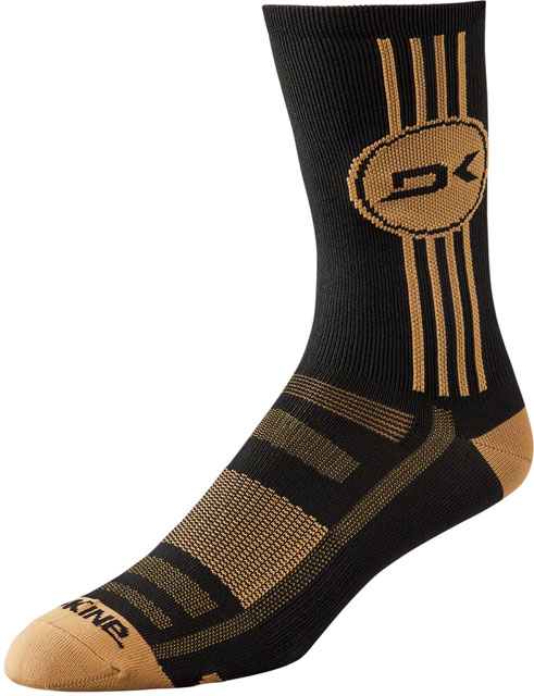 Dakine Singletrack Crew Socks - Black/Tan, Medium/Large