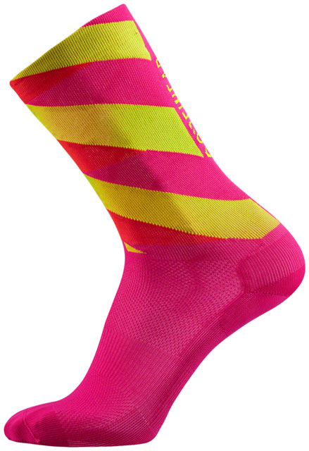 Gorewear Essential Signal Socks - Pink/Fire, Men's, 10.5-12
