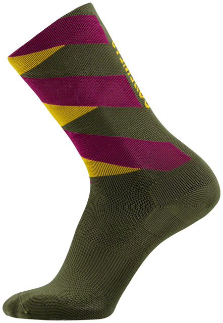 Gorewear Essential Signal Socks - Green/Purple, Men's, 8-9.5