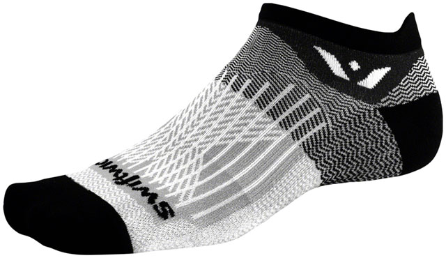Swiftwick Aspire No Show Socks - Black Pewter, Medium