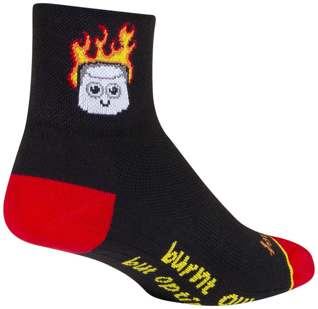 SockGuy Classic Burnt Out Socks - 3", Large/X-Large