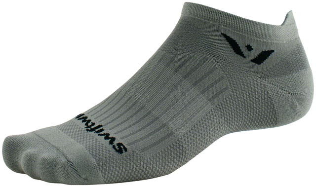 Swiftwick Aspire No Show Socks - Pewter, Small