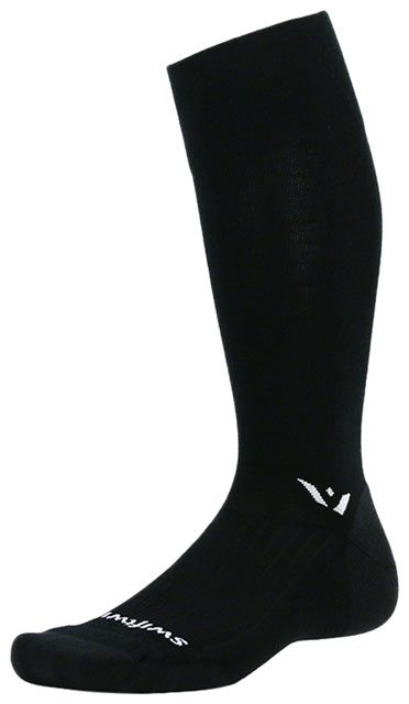 Swiftwick Pursuit Knee High Socks - 12", Black, Small