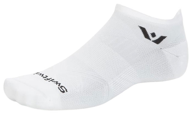 Swiftwick Aspire No Show Socks - Circuit White, Medium