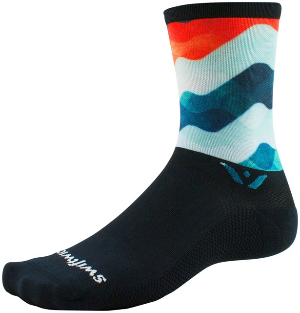 Swiftwick Vision Six Impresssion Socks - 6", Freedive, Medium