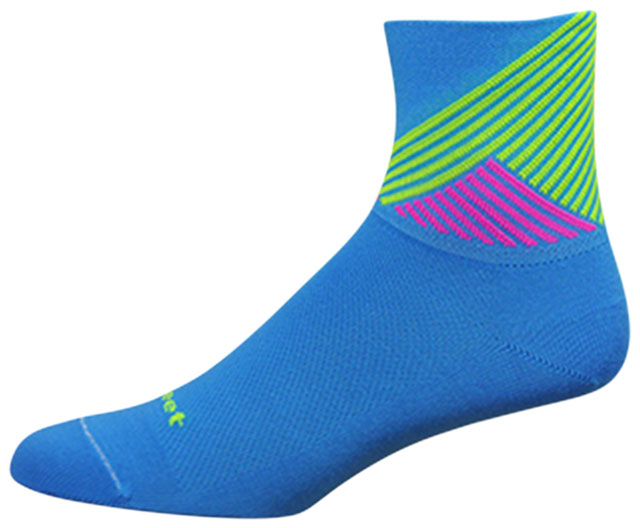 DeFeet Aireator Color MT Socks - 3", Barnstormer Blue, Women's,Large