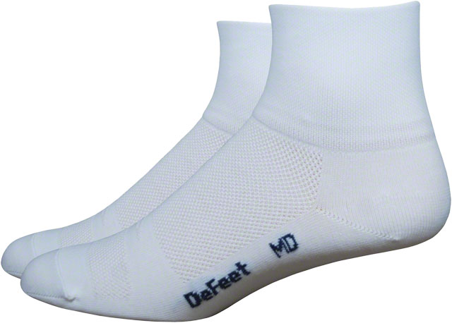 DeFeet Aireator D-Logo Socks - 3", White, Large