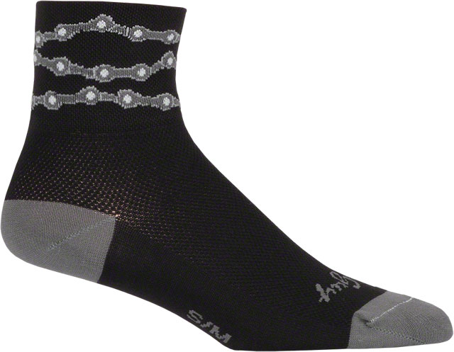 SockGuy Classic Chains Socks - 3", Black, Large/X-Large