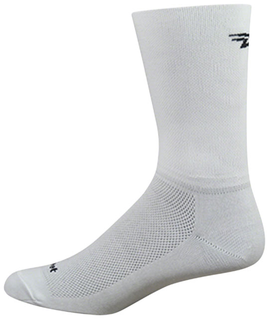 DeFeet Aireator D-Logo Double Cuff Socks - 6", White, X-Large