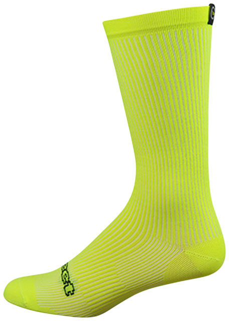 DeFeet Evo Evo Disruptor Socks - 8", Hi-Vis Yellow, X-Large