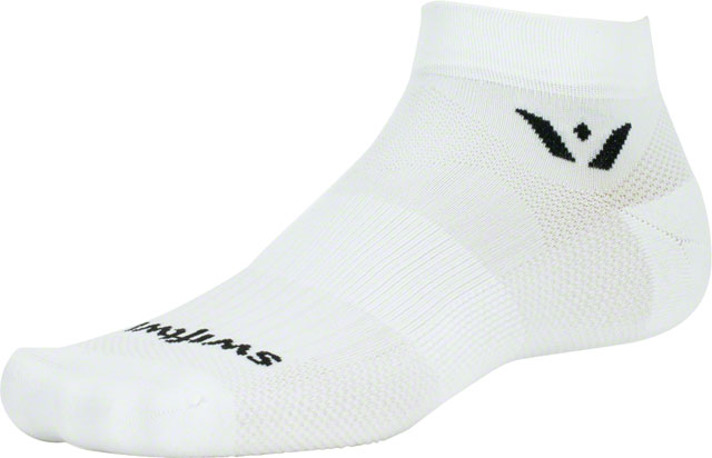 Swiftwick Aspire Ankle Socks - 1", White, Small