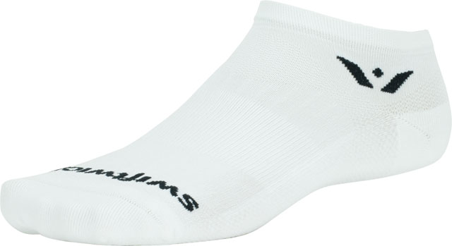 Swiftwick Performance No Show Socks - No Show, White, Medium