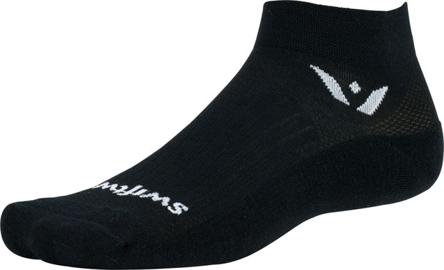 Swiftwick Pursuit Ankle Socks - Black, Small