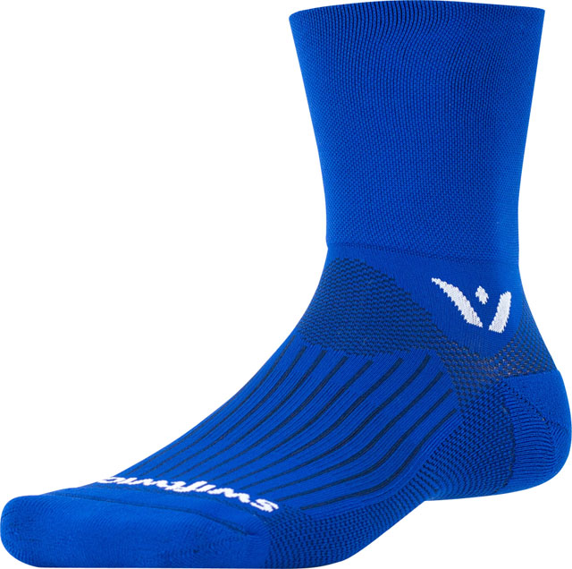 Swiftwick Aspire Four Socks - 4", Cobalt Blue, Medium
