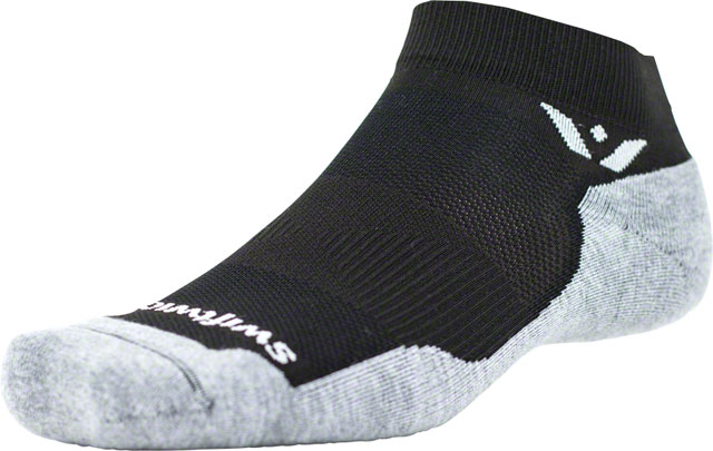 Swiftwick Maxus Ankle Socks - 1", Black, X-Large