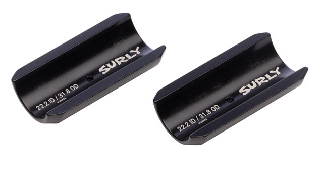Surly Handlebar Clamp Shim - 22.2mm to 31.8mm, Shim, Black