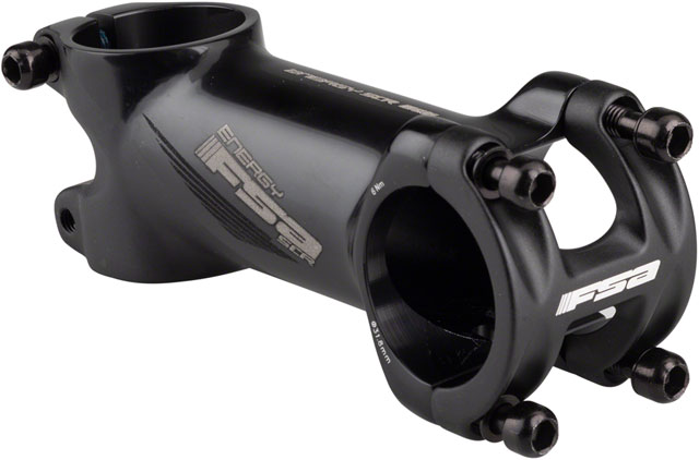 Full Speed Ahead Energy SCR Stem - 80mm, 31.8 Clamp, -6, 1 1/8", Alloy, Black/Gray